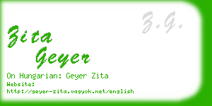 zita geyer business card